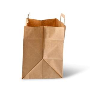 Sacs de courses en papier recyclé XXL 32x21x27cm à base large pour produits ménagers - Product Image 3
