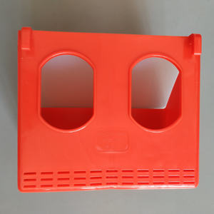 Alimentador de <span class=keywords><strong>palomas</strong></span>, paquete de 2 codornices, pájaros, pollos, comedero, bebederos dispensadores de agua con 2 agujeros, cuencos y comederos para mascotas, comedero para comer, comida, LMB-07 - Product Image 4