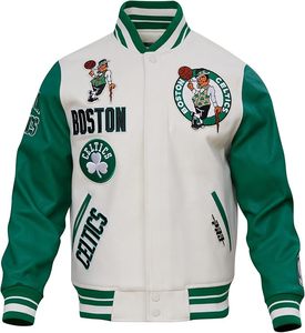 Veste universitaire rétro classique pour homme avec décoration brodée à carreaux - Product Image 1