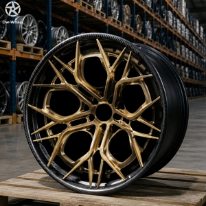 ล้อคาร์บอนไฟเบอร์ Dw ขนาด 18 19 <span class=keywords><strong>20</strong></span> 22 นิ้ว สีบรอนซ์ปัดเงา แบบหลายชิ้น สำหรับ BMW Mercedes Audi Lamborghini ประสิทธิภาพสูง - Product Image 5