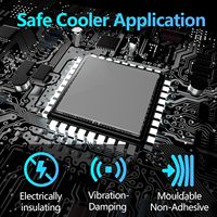 Diskon besar fleksibilitas termal Gel silika bahan tahan api sangat efisien bantalan silikon termal untuk Gpu