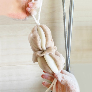 <b>Bath</b> <b>Sponge</b> Flower Microfiber <b>Bath</b> Scrubber Back Cleaner With Rope For Adults Shower Use - Product Image 2