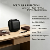 Étui de voyage pour montre, boîte de rangement pour une seule montre, étui portable pour montre-bracelet pour hommes, femmes, montres de couple