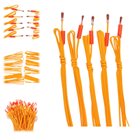 Allumeurs électriques pour feux d'artifice en plastique de 3 m, certifiés CE, orange, avec effet d'étincelle, pour mariages et utilisation à distance