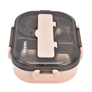 Boîte à lunch en acier inoxydable 304 avec compartiment, nouvelle tendance, qualité alimentaire, portable pour le bureau - Product Image 1