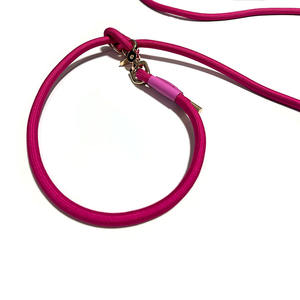 Forte regolabile Heavy Duty fatto a mano senza tirare multifunzione guinzaglio in corda a doppio gancio - Product Image 2