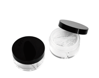 Boîte compacte en plastique pour maquillage professionnel personnalisé, avec couvercle transparent
