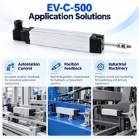 Sensor Perpindahan Linier EV-C-500 500mm 0.05% IP54 5 KOhm Output Tegangan Analog Novotechnik TLH/TL untuk LT Sakae LP
