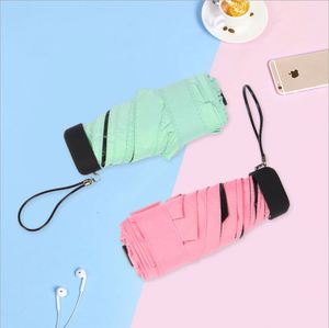 Portable Folded Ultralow-Light 5 Folding Sunblock Uv Mini Pocket <b>Umbrella</b> - Product Image 3