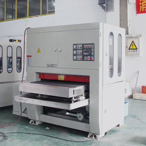 RRR1000 Ponceuse à bande large humide pour le travail des métaux Machine de finition des métaux à 3 têtes pour l'ébavurage Enlèvement du meulage Finition du grain droit - Product Image 4