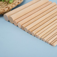 Vente directe fabricant : Bâtons ronds en bois de chêne massif, modernes, avec longueur personnalisable pour balai ou artisanat