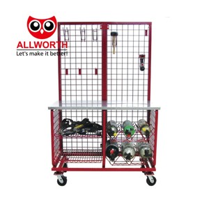 Kim loại lưu trữ lồng với bánh xe dây lưới lồng gấp an ninh dây lưới <span class=keywords><strong>container</strong></span> - Product Image 5