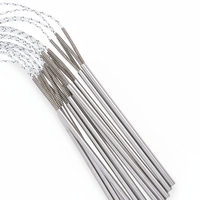 Cartouche de chauffage personnalisée 220V 300W tige de chauffage électrique à haute densité de puissance pour le tube de chauffage de composant de noyau de poêle à granulés