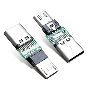 USB OTG连接器插头护套微型至c型USB转换器高速约会者传输速率电缆OTG适配器