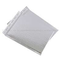 Custom Size Zilver Metallic Bubble Envelop Glamour Shipping Gewatteerde Mailer Cool Shield Tassen Voor Fruit
