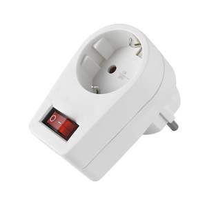 Adaptador de enchufe con interruptor de 4,8 mm y 16 A para controlar dispositivos eléctricos y optimizar el consumo de energía en el hogar u - Product Image 1