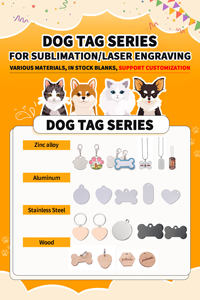 Großhandel Sublimation Blank Printer Eloxierte Custom Halskette Metall Knochen förmige Blank Chain Hunde marke - Product Image 6