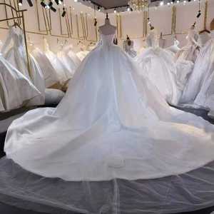 Lsml027 Vestidos de Novia Elegantes sin Tirantes con Apliques de Encaje y Satén, Vestido de Novia Jancember - Product Image 2