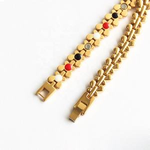 Bijoux biomagnétiques en acier inoxydable, Bracelets papillon magnétiques, Bracelet cheville pour femmes, Bracelets d'équilibre de santé - Product Image 5