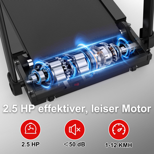 Tapis roulant électrique portable KREEDA avec écran LED pliable, idéal pour l'exercice à domicile et la remise en forme - Product Image 3