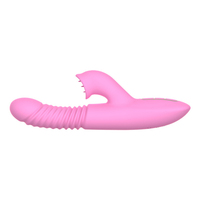 Magischer Intelligenter Heiz- und Stoßvibrator mit Zungensimulation, Klitoris-Stimulator, Saugfunktion und Vagina-Stoßfunktion