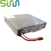 Batterie au lithium en acier inoxydable 316, 40Ah pour planche de surf avec communication SMBus, étanche IP67, OEM ODM, fabrication sur mesure