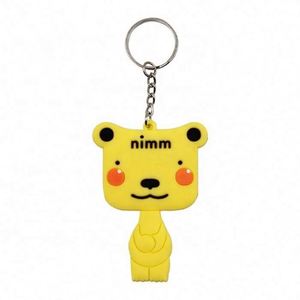 Wholesale <b>Custom</b> Personalized Logo Printing Sublimation Car <b>Keychain</b> Soft PVC Promotional Carabiner <b>Keychain</b> - Product Image 1