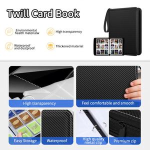 FUXI 9-<b>Pocket</b> 900-Card Twill PU Zipper Trading Card Binder, Loose-Leaf Storage Album & Folder for TCG/Sports Cards - Product Image 6