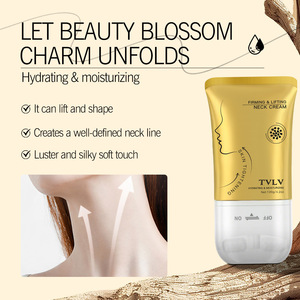 Crème raffermissante et compacte pour le cou, réduit les rides du cou, crème de massage pour le cou avec applicateur à rouleaux, convient aux femmes, crème pour le cou au squalane - Product Image 3