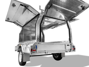 La Chine fabricant meilleure qualité 8*6 utilitaire commerçant Construction remorque meilleur <span class=keywords><strong>prix</strong></span> voiture remorques - Product Image 2