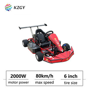 Kart électrique de course sur piste pour adultes, kart à quatre roues pour club, équipement de parc d'attractions, capacité de charge de 200 kg, 2000 W, 80 km/h - Product Image 1