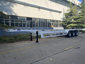 Customized 20ft Container Skeleton <b>Trailer</b> Skeleton Container Chassis Semi <b>Trailer</b> With Factory Best - Product Image 6