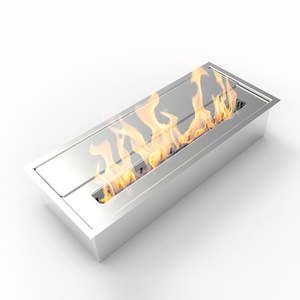 Brûleur de cheminée au bioéthanol cheminée bio en acier inoxydable 3.5 lt 45.7X18.7XH9.5 cm - Product Image 1