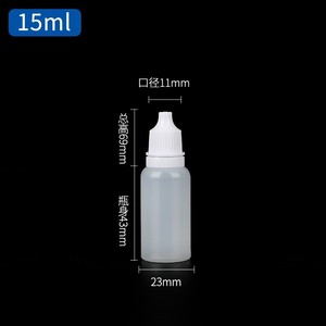 Flacons compte-gouttes jetables en plastique transparent de 2/3/5/10/15/20 ml avec capuchon <span class=keywords><strong>antivol</strong></span> pour médicaments ophtalmiques et contenants de peinture colorée pour les yeux - Product Image 5