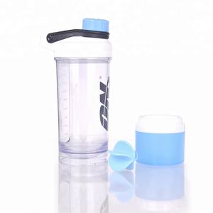 600ml Eco Friendly BPA Free <strong>Wholesale</strong> Smart Custom Logo Plastic <strong>Shaker</strong> Protein Bottle for GYM with 304 Steel Mixing <strong>Ball</strong> - Product Image 3