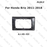 Autoradio Android 10 pouces avec écran tactile GPS, émetteur FM, amplificateur pour Brio 2011-2018, noir mat, stéréo portable