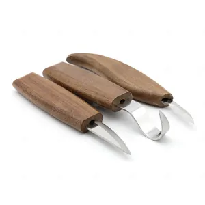 migliore lama di scultura in legno di tagliuzzare Suppliers-Migliore in acciaio per utensili di legno coltelli da intaglio utilizzato in morbido legno di tiglio e ontano