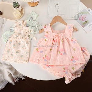 Conjunto <span class=keywords><strong>de</strong></span> Verano Informal para Niñas <span class=keywords><strong>de</strong></span> 11 Años, Modelo D2080, con Estampado <span class=keywords><strong>de</strong></span> <span class=keywords><strong>Nubes</strong></span>, <span class=keywords><strong>Ropa</strong></span> para el Hogar, Transpirable, Falda y Pantalones Cortos Coreanos <span class=keywords><strong>de</strong></span> Dos Piezas - Product Image 1