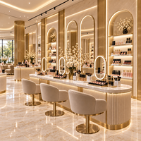Meubles de magasin de maquillage, unités d'affichage personnalisées, comptoirs pour l'aménagement de boutiques de beauté