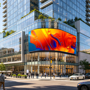 Outdoor IP65 Waterproof 4K P2.976 LED <b>Display</b> Screen Silver Die-Cast Aluminum Cabinet Sunlight Readable Fixed Installation - Product Image 5