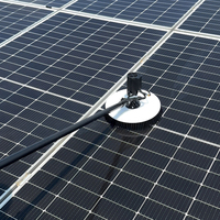 SUNNOVA N3 Machine de nettoyage de panneaux solaires électrique à tête unique 240W 24V, brosse anti-poussière et anti-mousse, multifonction, facile à utiliser