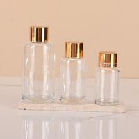 Bouteilles d'huiles essentielles avec compte-gouttes, bouchons à vis en verre, flacons de parfum rectangulaires