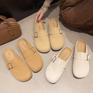 Boken Tuo <span class=keywords><strong>2025</strong></span> Dép nữ đi trong nhà đa năng thời trang ngoài trời Xăng đan một bước đế bệt Mùa Hè Thiết kế đế dày mới - Product Image 2