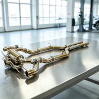 Système d'échappement Catback à soupapes en titane doré brûlé YT pour Mercedes-Benz AMG GTR C190 4.0T M178