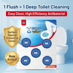 Pastilles nettoyantes automatiques pour cuvettes de toilettes, lot de 5, anti-calcaire, 300 chasses d'eau par <span class=keywords><strong>bloc</strong></span>, détartrant bleu désodorisant, longue durée 30 jours - Product Image 5