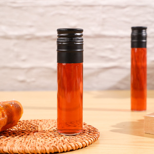 Fábrica de lujo 25 ml 30 ml pequeña botella de vidrio de tubo de borosilicato para vino aceite jarabe salsa de miel especias Chocolate Gingle Spice - Product Image 5