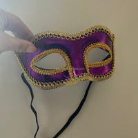 Masque de Mardi Gras HLC violet et vert, masque de carnaval, masques de costume de mascarade pour le Mardi Gras, les défilés et les fêtes de la Nouvelle-Orléans NOLA