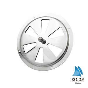 Couverture de ventilation ronde en acier inoxydable Seacar de 6 pouces avec poignée, matériel marin - Product Image 1