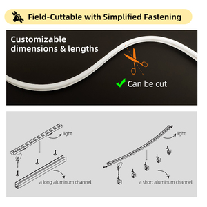 LFI0612 DC 24V 공장 맞춤형 네온 스트립 조명 유연한 <span class=keywords><strong>LED</strong></span> 스트립 라이트 네온, 실내 침실 천장 옷장 계단용 - Product Image 6