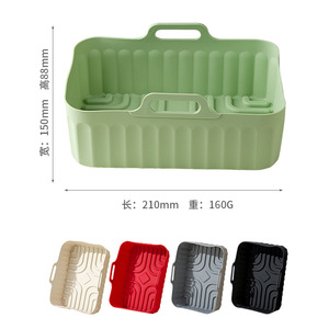 Silicone Baking Tray Household High Temperature Resistant Oil Absorbing Microwave Oven Tray Air Fryer Baking Tool - Product Image 5